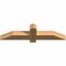 Ekena Millwork Eugene Smooth Timber Gable Bracket, Western Red Cedar, 36"W x 9"H x 3 1/2"D x 3 1/2"F, 6/12 Pitch GBW036X09X0404EUG00SWR - alternate 4